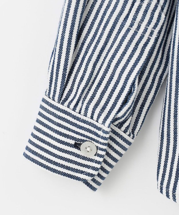 J.PRESS KIDS 【110-130cm】ストライプ＆チェック シャツ ネイビー系ストライプ