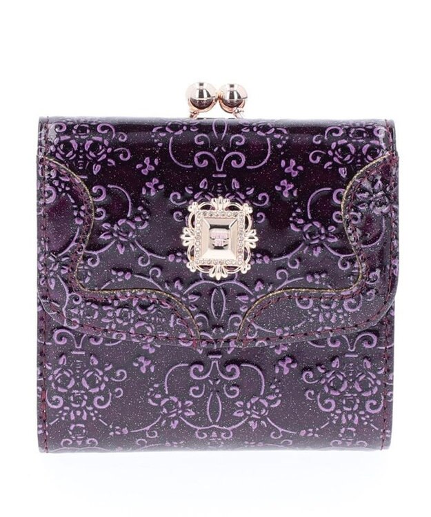 ANNA SUI ルーミー 口金二つ折り財布 パープル