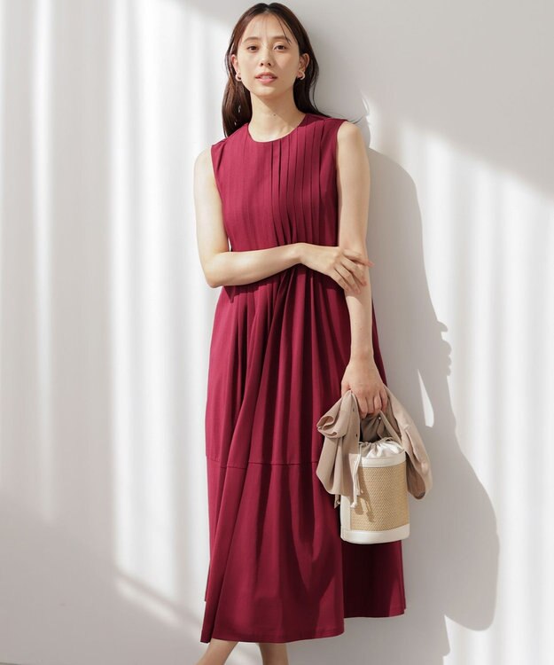 組曲 サマージャージタック ワンピース ガーネット系