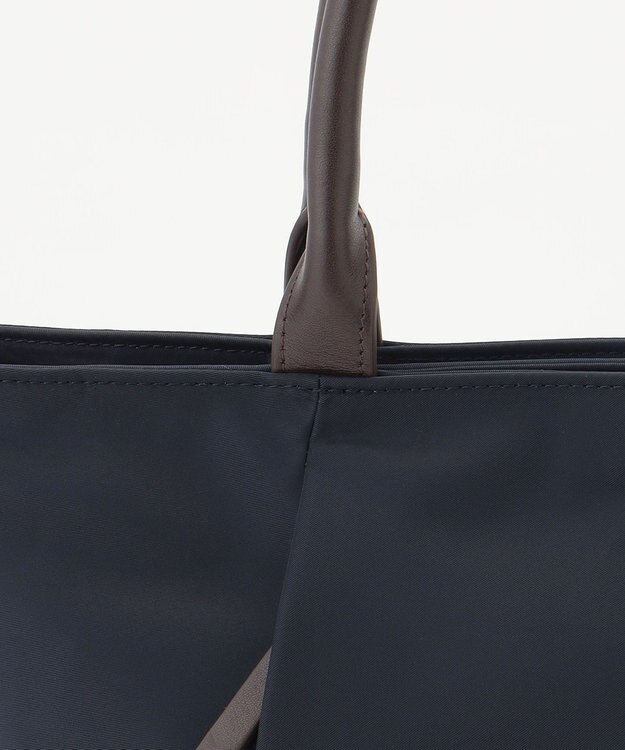 J.PRESS LADIES 【A4サイズ収納可】 ナイロン トート バッグ ネイビー系