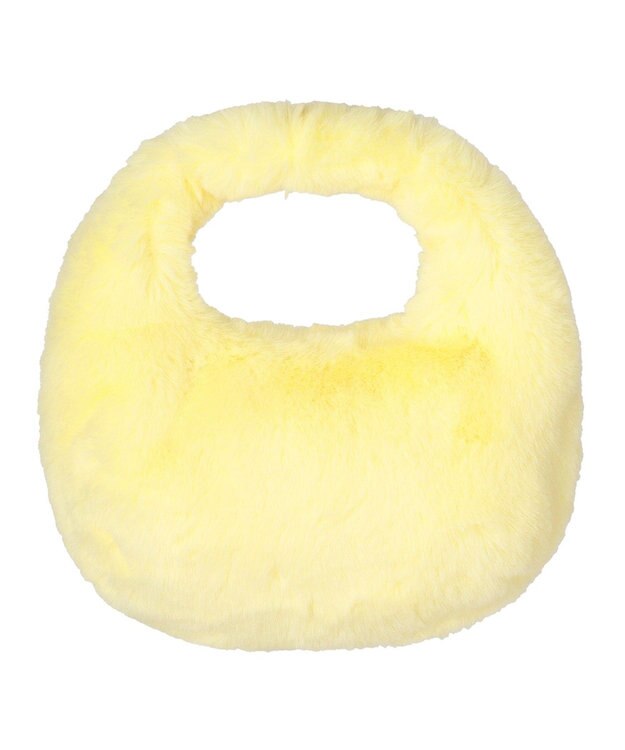 MOONBAT Faviora Faux Fur フェイクファー ワンハンドルバッグ ／ファーバッグ イエロー