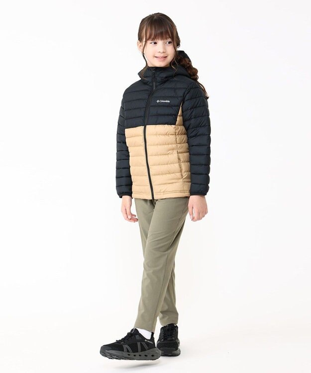 Columbia Columbia/ 【KIDS】パウダーライトII フーデッドジャケット /コロンビア Canoe、 Black