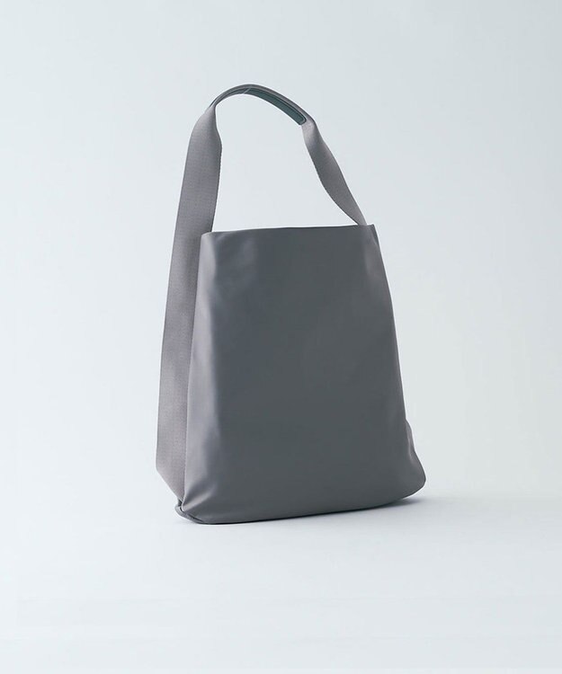 MIYABIYA LAQUOH【撥水加工】ミニマルナイロンワンショルダー (L) グレー