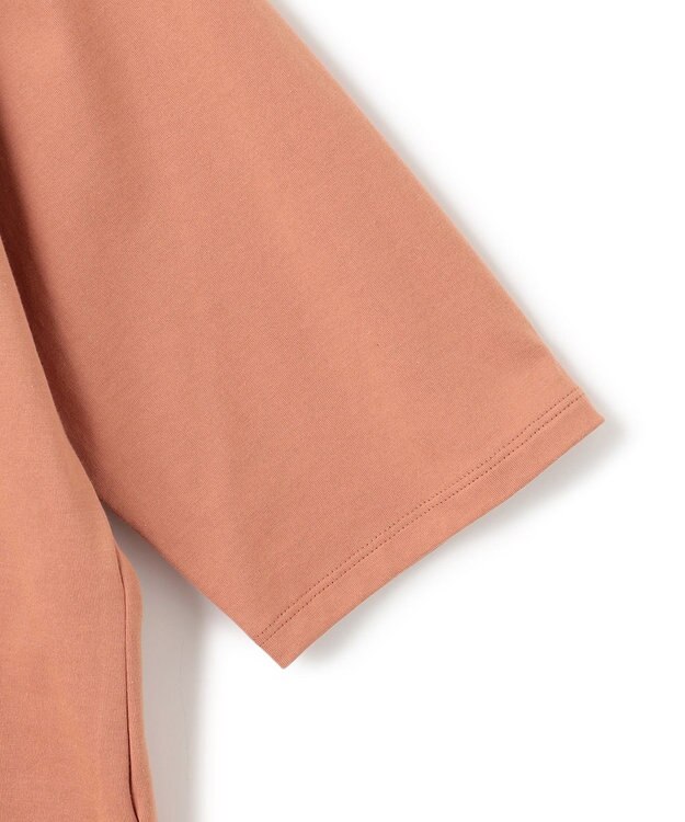 BEIGE， 【BEIGEecru/WEB限定・洗える】JERSEY STITCH / コットンオーバーサイズトップス Nude camel