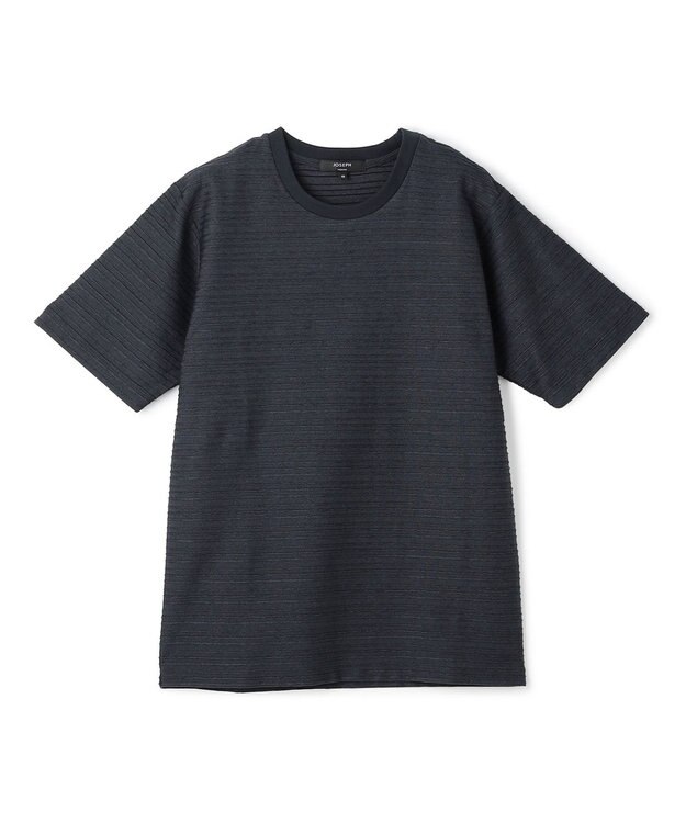 JOSEPH HOMME 【WEB・一部店舗限定】 タックボーダー　半袖カットソー ネイビー系