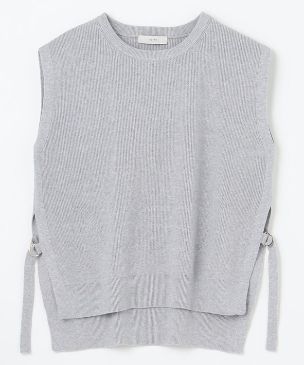 ANY L スプリングニットベスト トップグレー