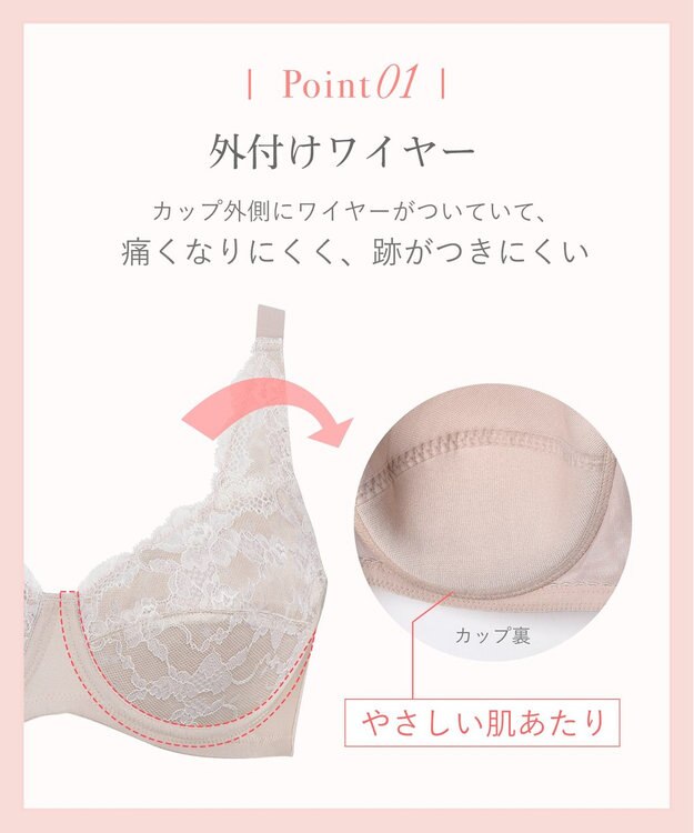 Wing フルカップブラ　肌あたりがやさしい　ウイング／ワコール　NB2703 グレイッシュブルー