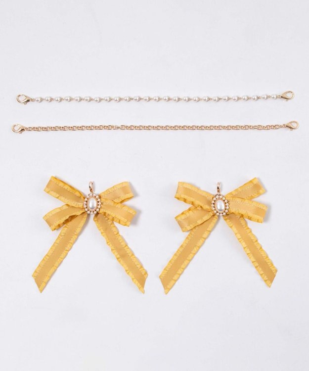 WEGO 【痛バ＆推し活グッズ】きらめきDIYパールリボンセットL マスタード