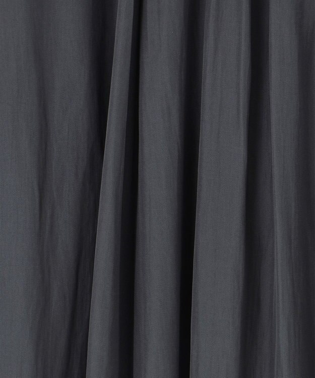 組曲 【WEB限定】ギャザーライトデシン タックスカート ブラック系