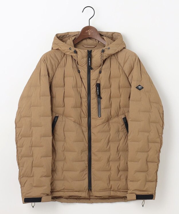 JOSEPH ABBOUD MOUNTAIN 【ストレッチ/撥水/軽量/パッカブル/ライナードッキング対応】2WAYストレッチ ダウン パーカー キャメル系