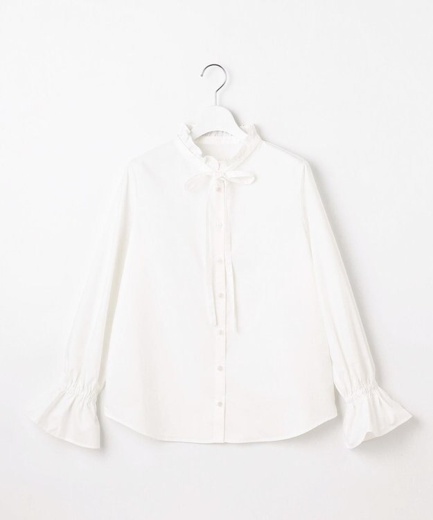 Feroux リボンディテール ブラウス ホワイト系