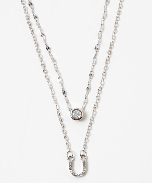 WEGO L2連ムーンキラキラネックレス 柄2