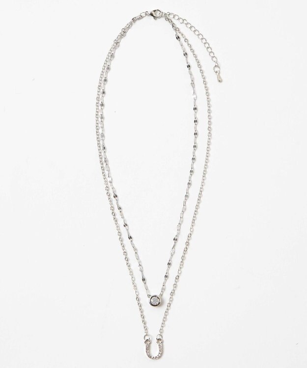 WEGO L2連ムーンキラキラネックレス 柄2