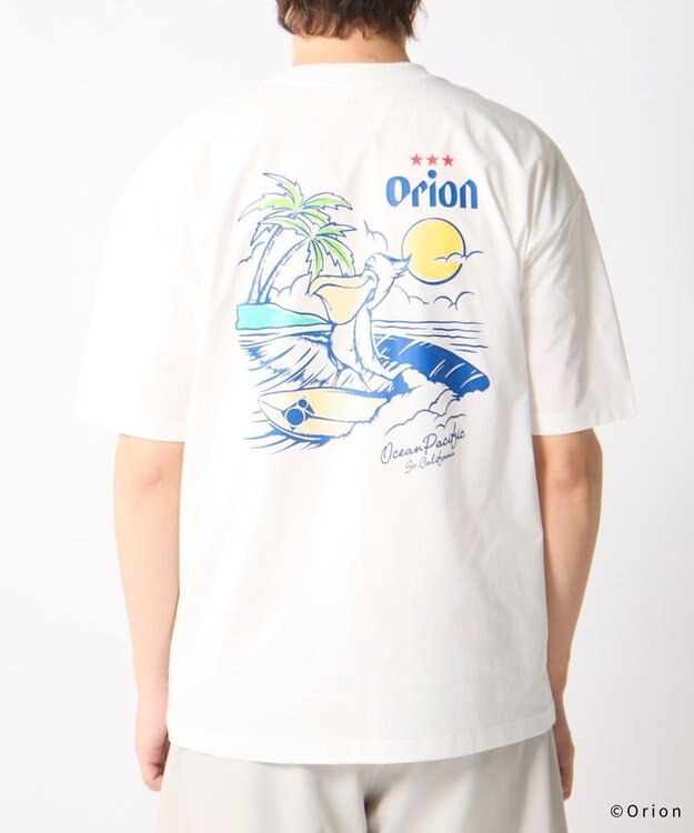OP／FILA 【Ocean Pacific×ORION】UPF50+ペアテックスTシャツ ホワイト