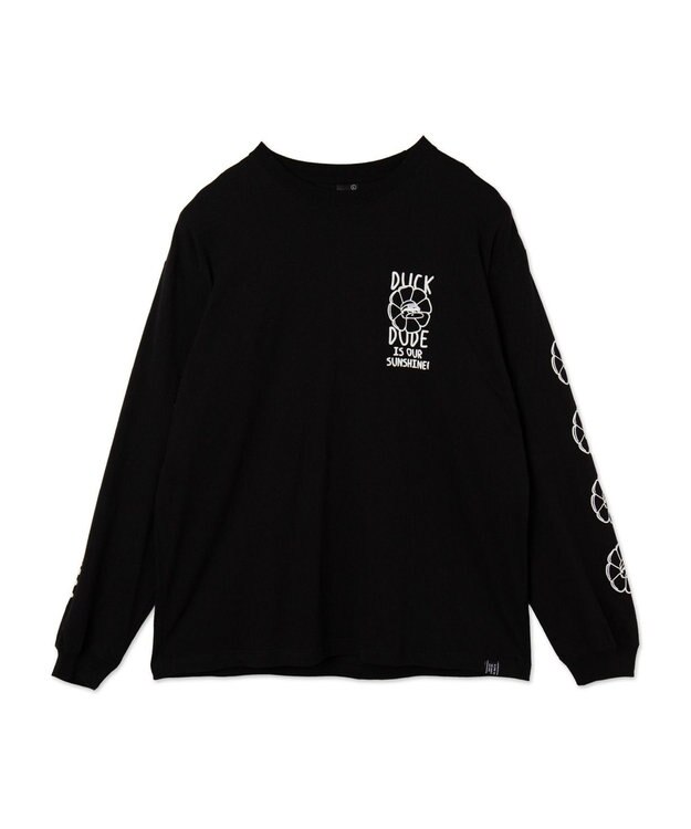 WEGO DUCKDUDE　SUNFLOWER　L／S　TEE ブラック