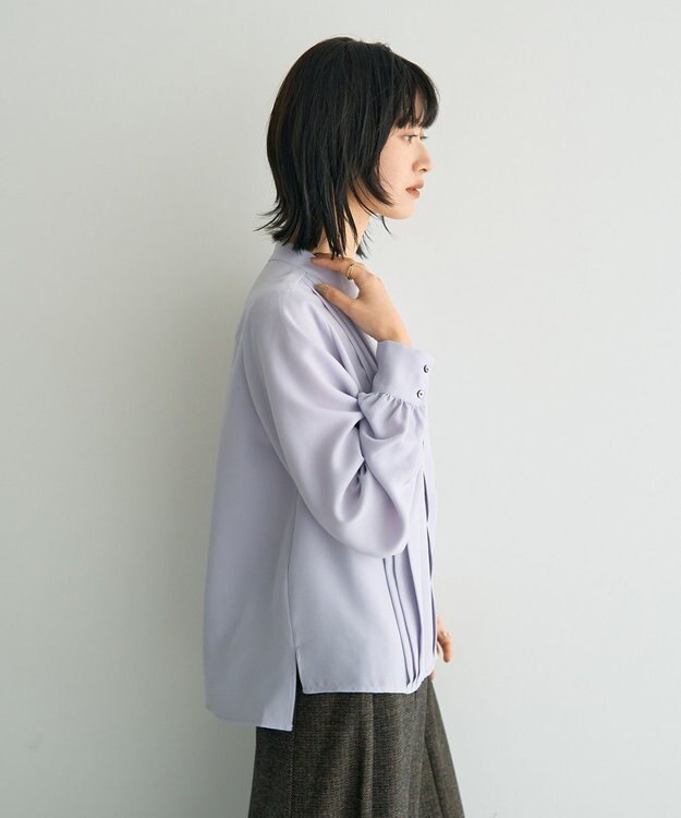 YECCA VECCA タックデザインブラウス Lavender