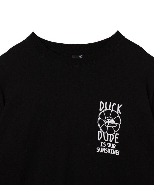 WEGO DUCKDUDE　SUNFLOWER　L／S　TEE ブラック