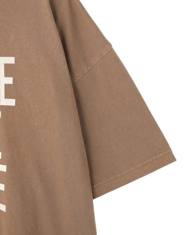 Green Parks ピグメントロゴＴシャツ Brown