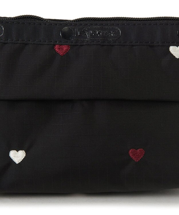 LeSportsac SMALL SLOAN COSMETIC/レッド/ホワイトハートEMB レッド/ホワイトハートEMB