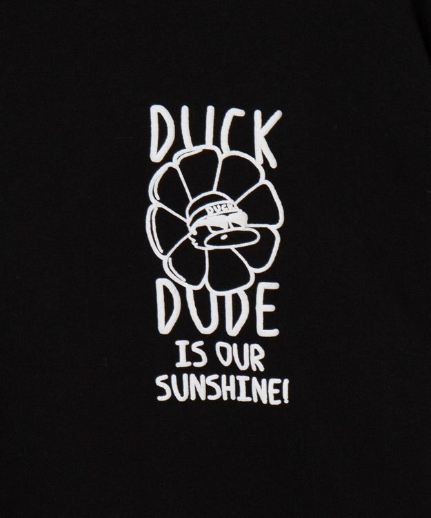 WEGO DUCKDUDE　SUNFLOWER　L／S　TEE ブラック