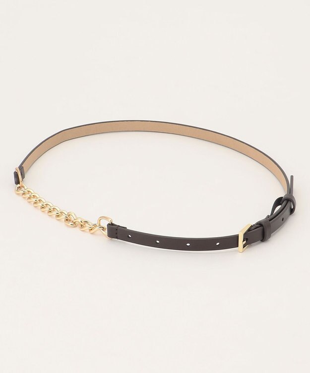 組曲 サイドチェーンバックル ベルト ブラウン系