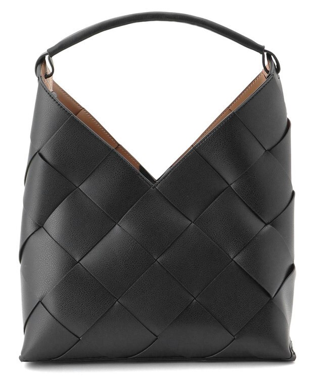 23区 イントレチャート ワンハンドル バッグ ブラック系