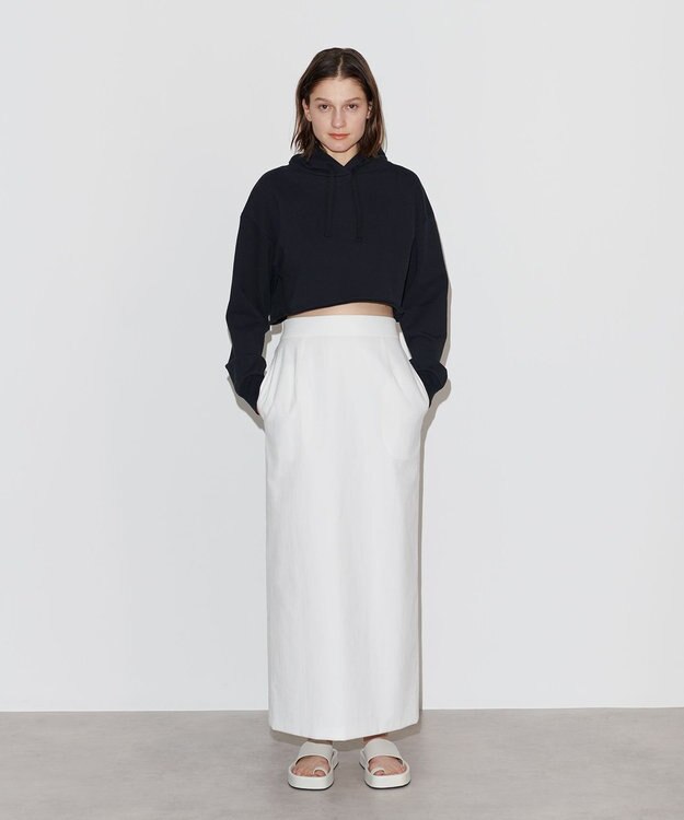 NAVE 【Nave　洗える】リリーIラインスカート ホワイト系