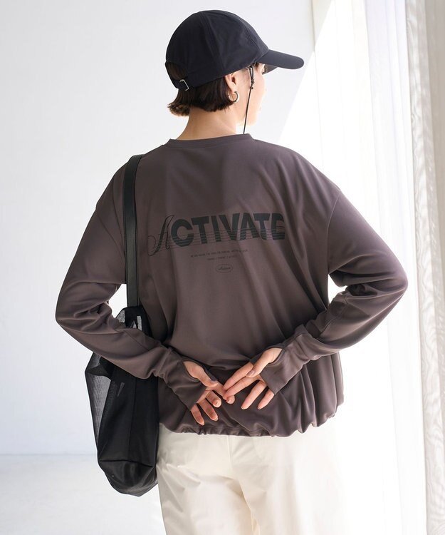 UNFILO ラッシュガード ドロストプルオーバー チャコール