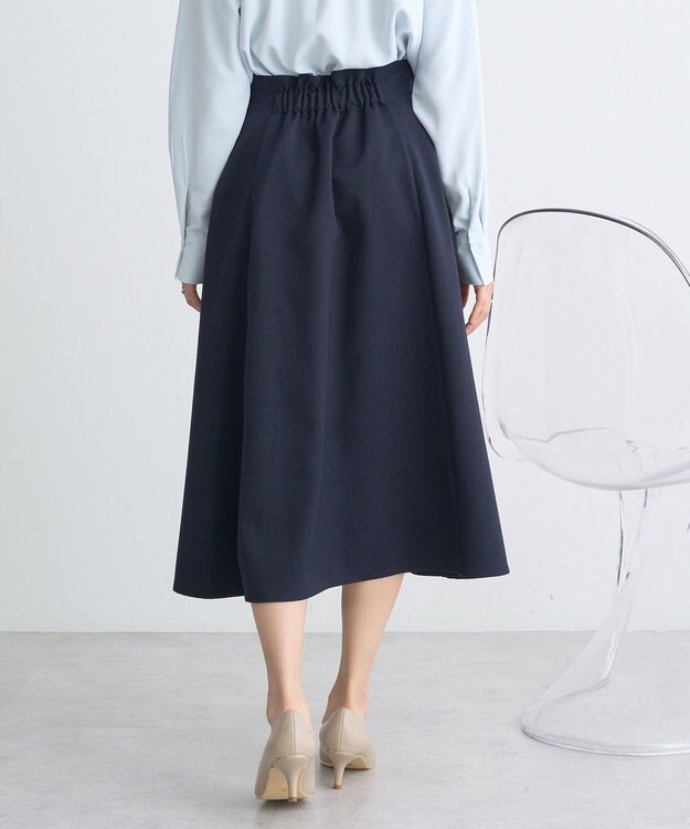 earth music&ecology すきな丈フレアスカート Navy
