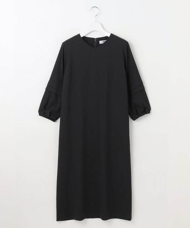 J.PRESS LADIES 【洗える・吸水速乾・接触冷感・セットアップ対応】Light ジョーゼット ワンピース ブラック系