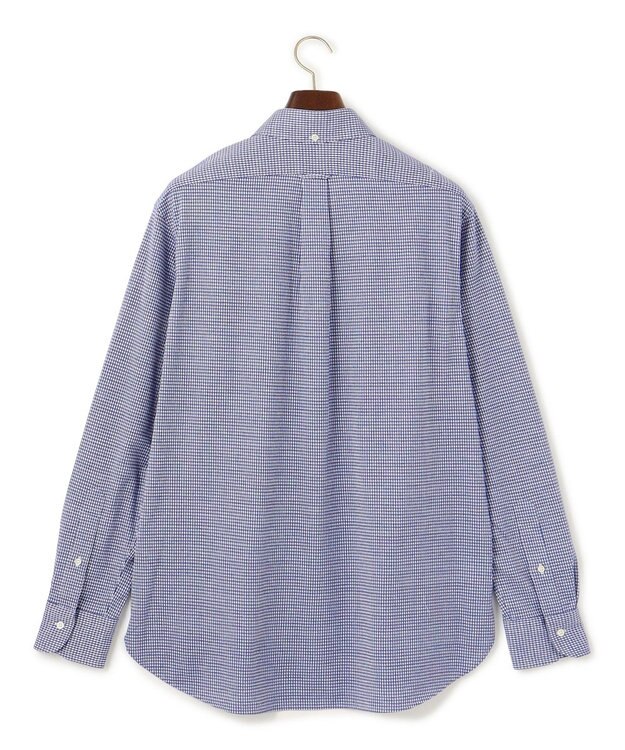 J.PRESS MEN 【KING SIZE】ギンガムネルジャージ シャツ/B.D ネイビー系3