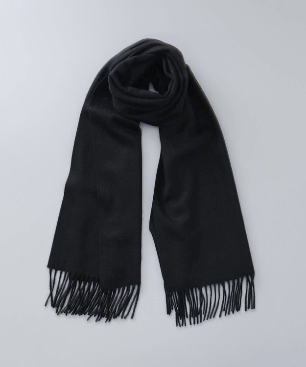 AURORA LANVIN en Bleu （ランバン オン ブルー）カシミヤ100%セミストール ブラック