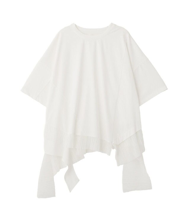 YECCA VECCA 裾アシメデザインプルオーバー White