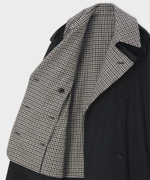 Paul Smith ヘリンボーン トレンチコート ブラック