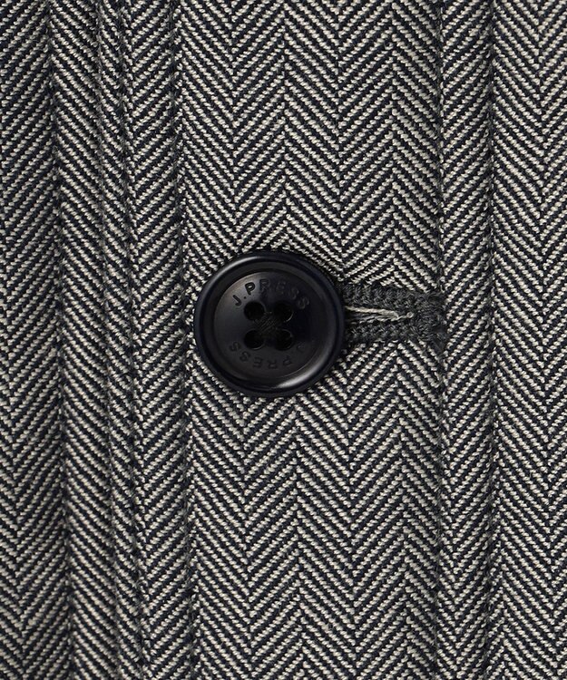 J.PRESS MEN ヘリンボンCPOジャケット ネイビー系9