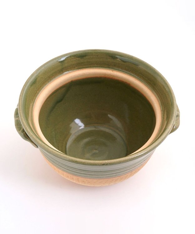 たち吉 【たち吉】伊賀飛びカンナごはん鍋（緑釉）〈１個〉伊賀焼 グリーン