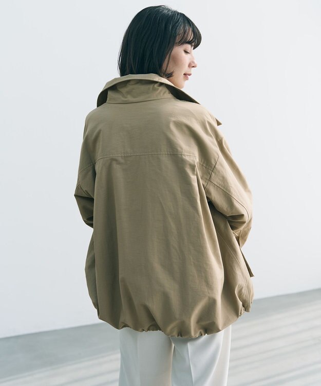 UNFILO L スタンド ZIPアウター ベージュ