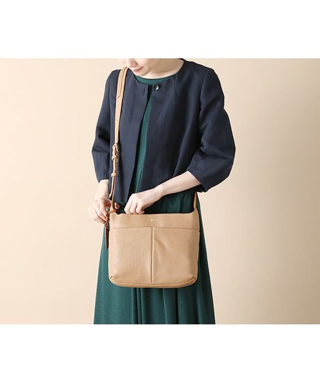 genten タスカ ショルダーバッグ グレージュ