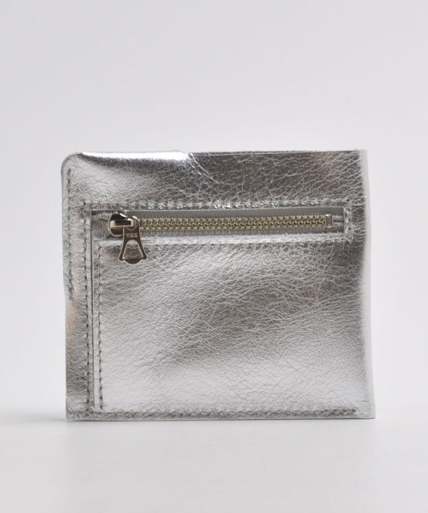 blancle メタリックレザー スマートウォレット SILVER