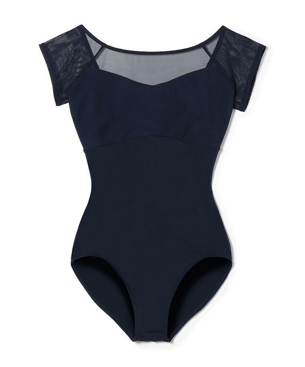 Chacott フレンチスリーブレオタード ネイビー