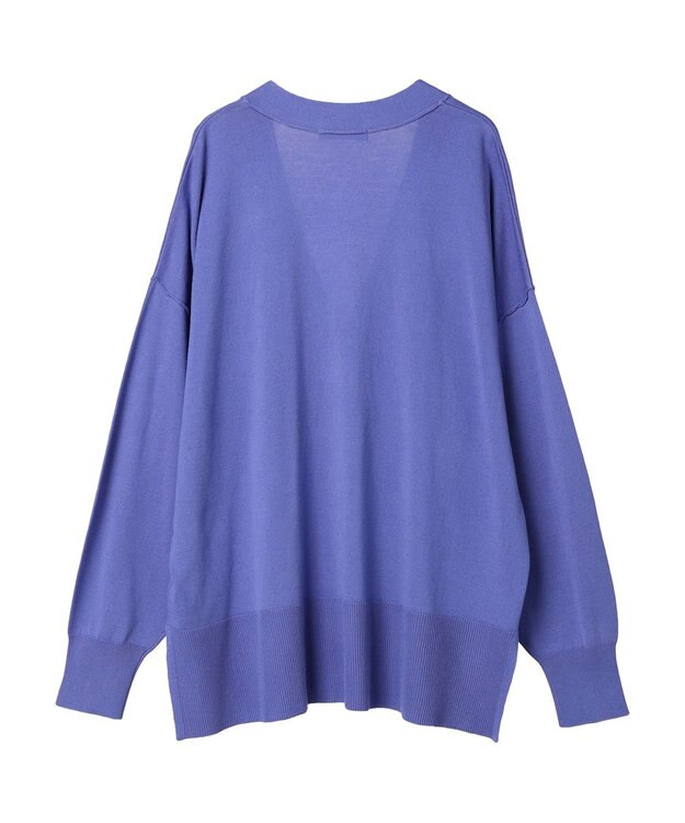 Green Parks 洗える　ミドル丈カーディガン Purple