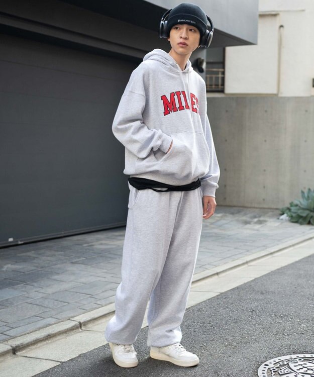 WEGO ユニセックス着用ITEM/ウエストゴム】スウェットパンツ 杢グレー