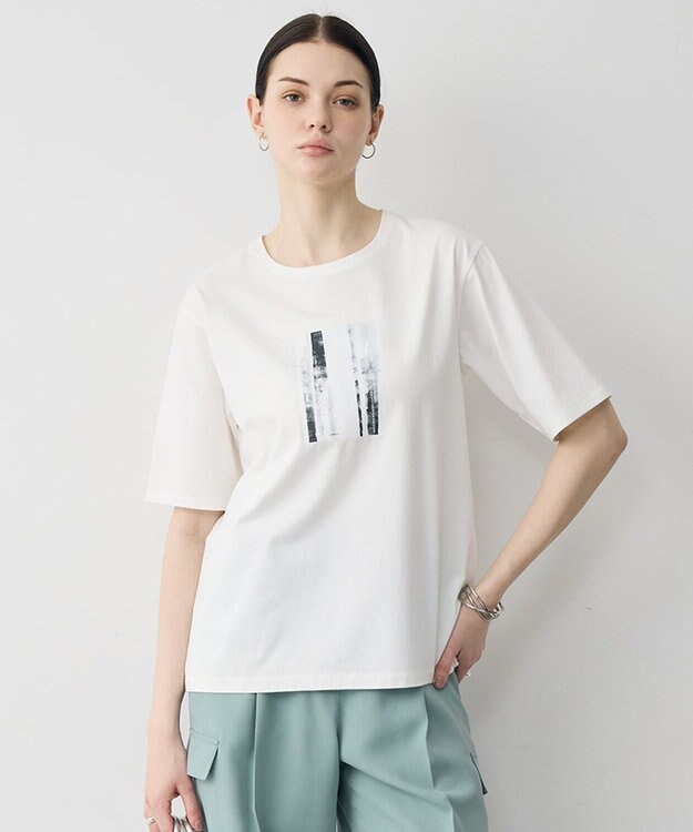 ICB L ロゴTEE（アートプリント） オフホワイト
