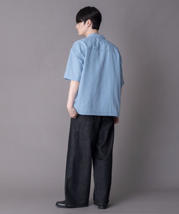 WEGO 【ユニセックス着用ITEM】ミニオンブレZIPシャツ（SS） ブルーチェック1