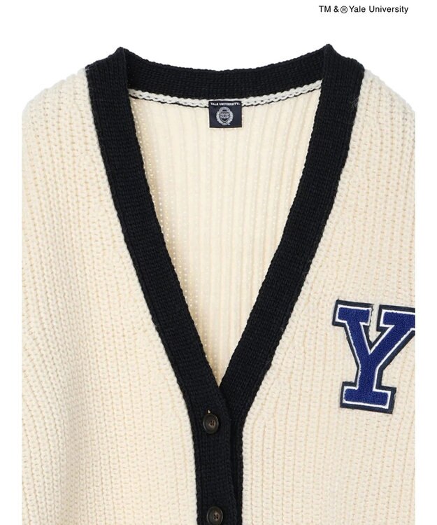 AMERICAN HOLIC ＴＭ＆Ｒ　ＹａｌｅＵｎｉｖｅｒｓｉｔｙニットカーディガン Ivory