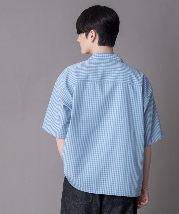 WEGO 【ユニセックス着用ITEM】ミニオンブレZIPシャツ（SS） ブルーチェック1