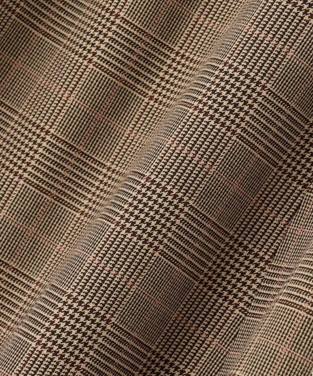 ANY SIS 【セットアップ対応】サーモ2WAYストレッチ スカート ブラウングレンチェック