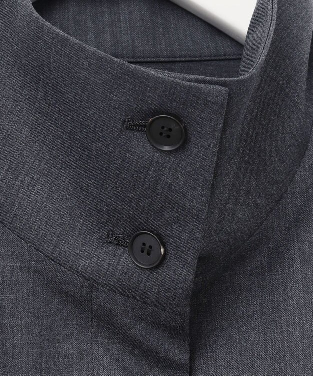 ICB 【洗える】 TWブロード ブルゾン チャコール系