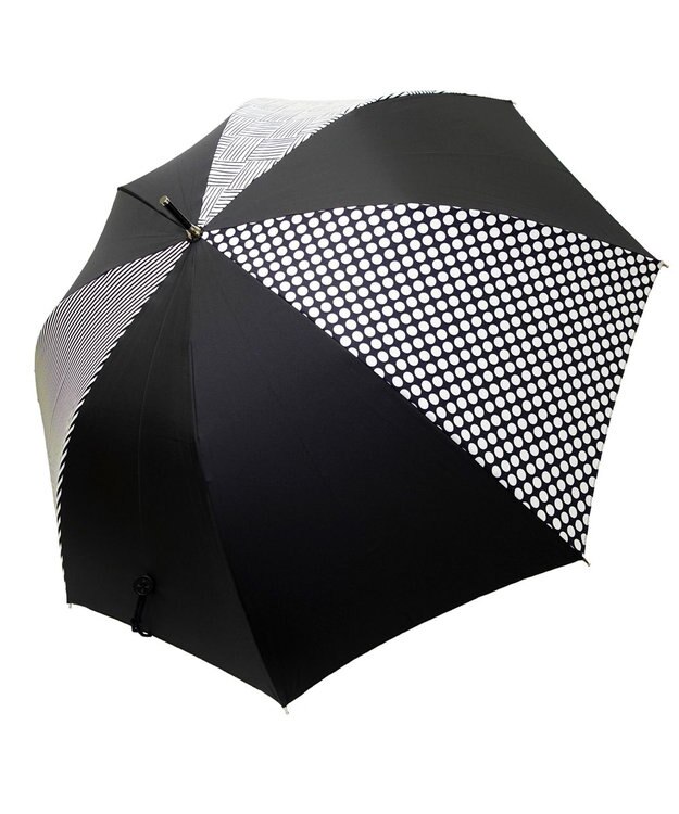 +RING レディース向け プラスリング 長傘60cm BLK T1276 黒