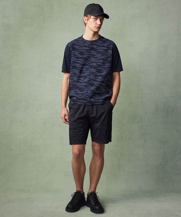 JOSEPH ABBOUD MOUNTAIN 【軽量/ストレッチ】メッシュサッカーカモ アウトドア Ｔシャツ ネイビー系6